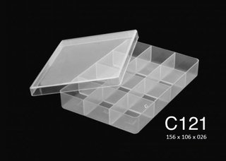 C121 Caja C/12 Div De Ps 15,6x10,6x2,6cm 