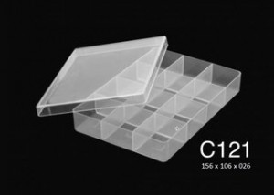 C121 Caja C/12 Div De Ps 15,6x10,6x2,6cm