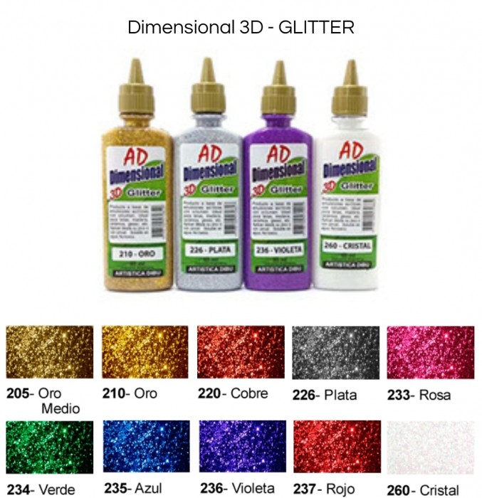 Dimensional 3d Glitter 