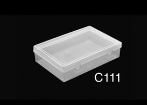 Caja Plástica C111 7X sin Divisiones Transparente Opaca PP 18x12x4,3 cm