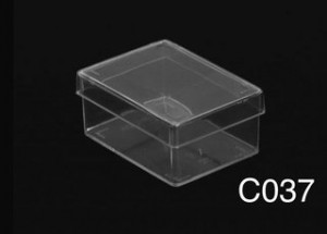 Caja Plástica C037 3X Transparente Cristal PS 5,8x4,2x2,6 cm